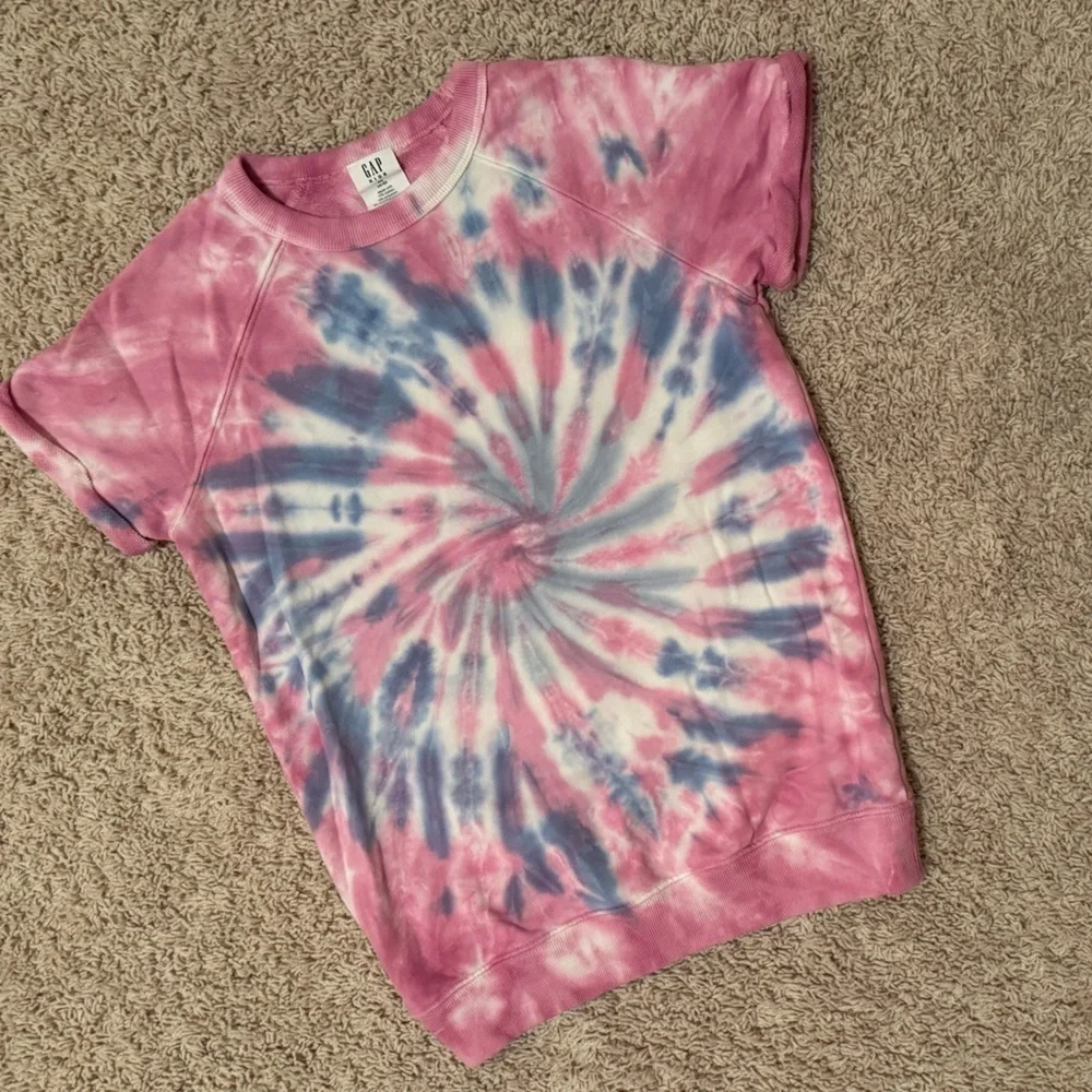 5/$25 GAP little girls tie dye sweatshirt dress / beach coverup, size 4-5